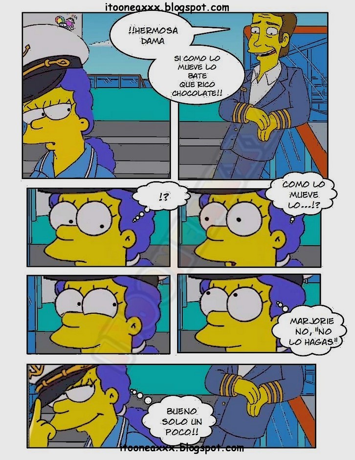 Ecchi En Los Simpson Con Marge Homer Bart Comic Porno 1