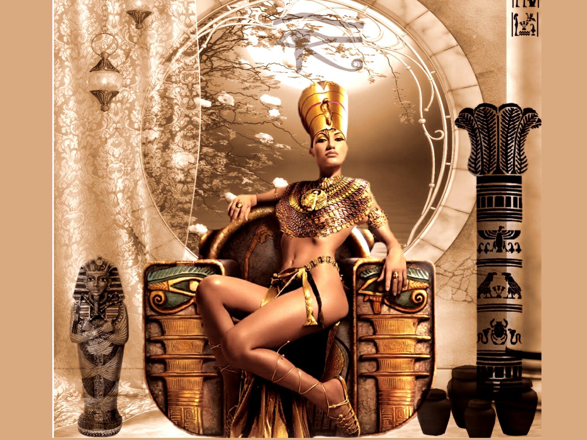 Egyptian Girl Queen Wallpapers Chainimage