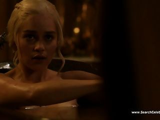 Emilia Clarke Nude Boobs And Nipples In Game Of Thrones 1