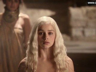 Emilia Clarke Topless Bare Butt Teen Girl Game Of Thrones