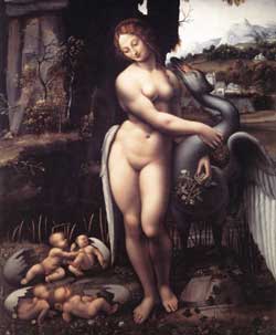 Erotic Renaissance Artists Leda And The Swan Leonardo Da Vinci