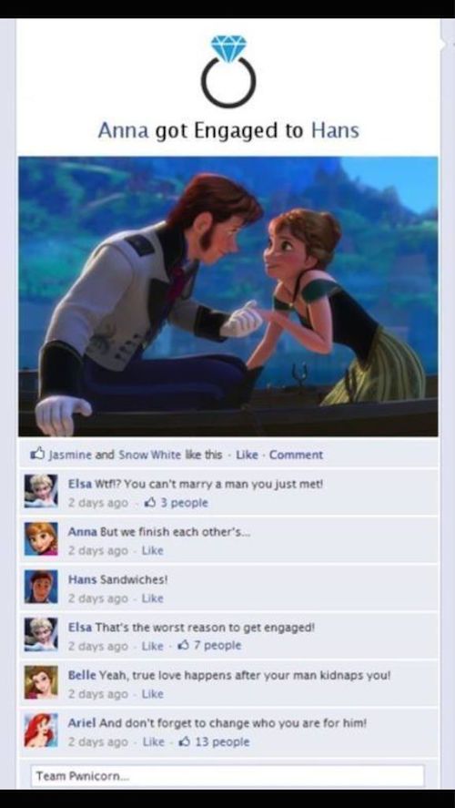 Examples Of What It Would Be Like If Disney Princesses Had Social Media