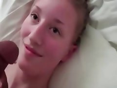 Facial Compilation Of Sweet Blonde Girl Amateur Blonde Facial Interracial