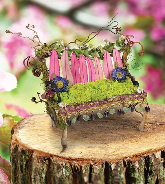 Fairy House Pink Bench The Fantastical World Of Fairy Houses