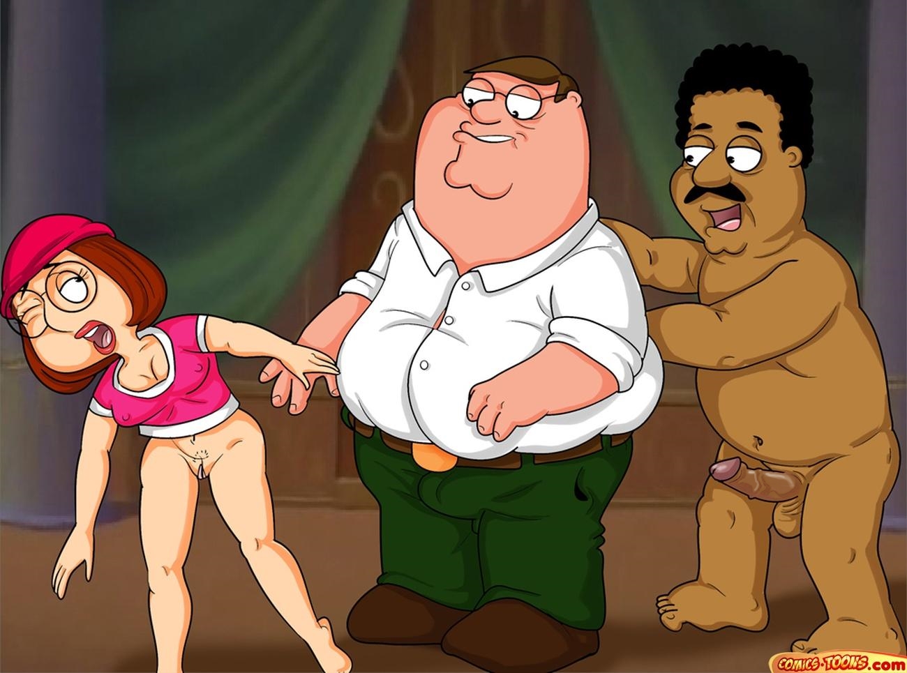 Family Guy Cartoonvalley Piter And Cleveland Brown Fucks Meg Porno