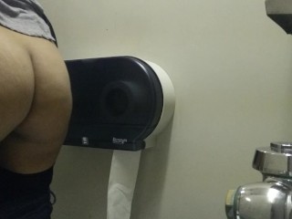 Fat Ass Ethiopian Hairstylist African Bathroom Spycam