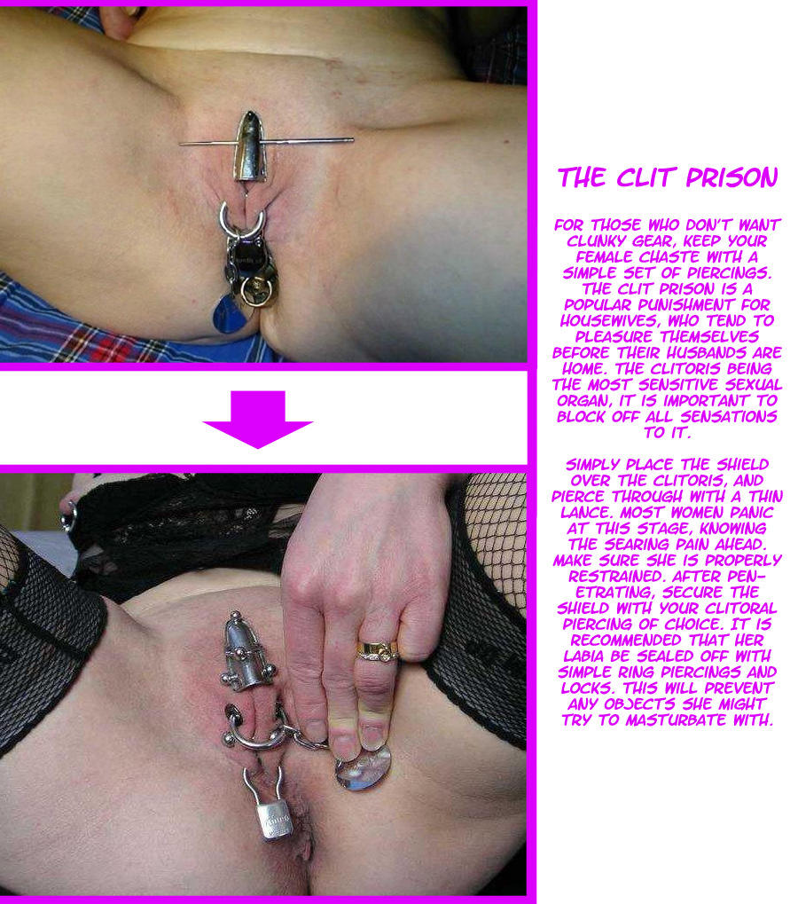 Female Chastity Piercings And Captions 12