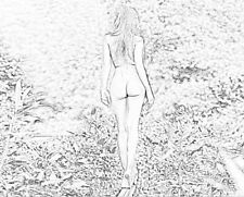 Fine Art Nude Glossy Print Photo Picture Image Beautiful Naked Girl Nature