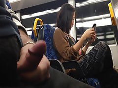 Flash Asian Girl On Train Asian Public Masturbation