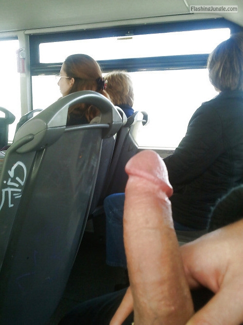 Flashing Boner Behind Three Ladies In Bus Dick Flash Pics