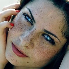 Freckles Are Sexy As Spring Turns Into Summer And Turtlenecks Turn Inspirational Photo Pinterest Spring Summer And Eye