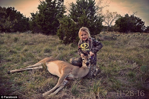 Game Lilly Is Seen Here In A Photo Her Father Took With The Deer That