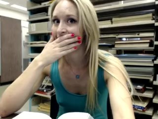 Ginger Banks Almost Caught Naked In The Library 3