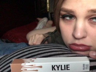 Girl With Kylie Jenner Lips Sucks Good Dick Must Watch 1