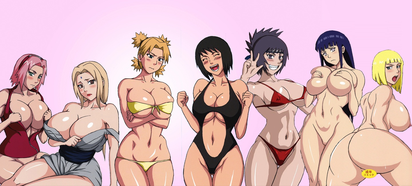 Girls Breasts Censored Haruno Sakura Huge Breasts Hyuuga Hinata
