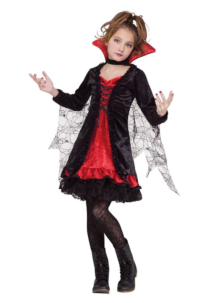 Girls Vampire Halloween Costumes Vampire Girl Child Costume
