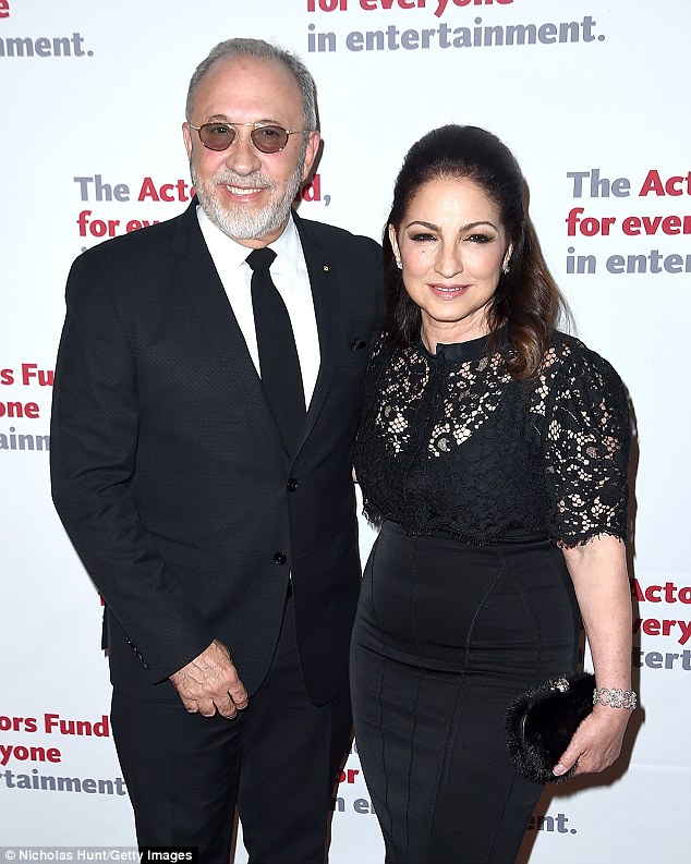 Gloria Estefan Is Lovely In Leather Pencil Skirt During Loved 2