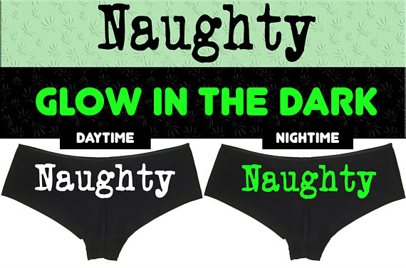 Glow In The Dark Naughty Girl Show Your Slutty Side Hen Party