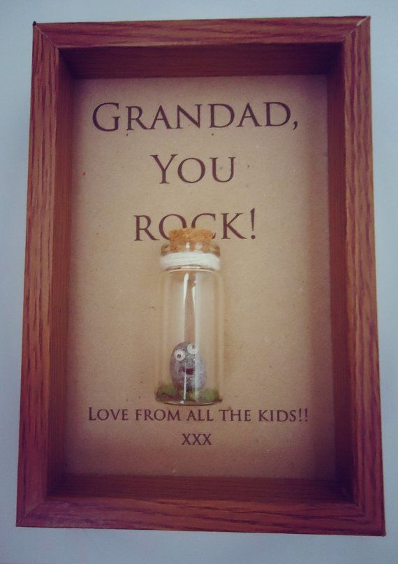 Grandad Gift Grandfather Grandpa Birthday Gift Grandad You Rock Gift Ideas