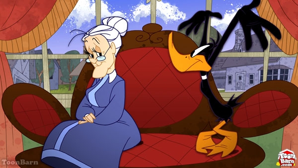 Granny And Daffy Duck