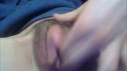 Hairy Teen With Huge Clit Pussy Lips Masturbates 2