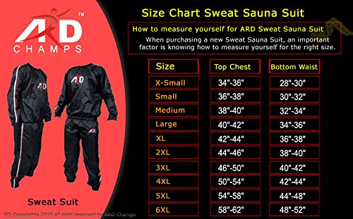 Heavy Duty Ard Sweat Suit Sauna Exercise Suit Fitness Weight Loss Anti Rip Small To Sports Outdoors 1