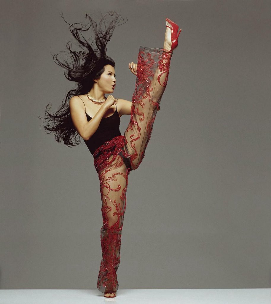 Here Are More Pictures Of Kelly Hu From Magazine Spreads Posing High Kicking And Looking Hot As Hell