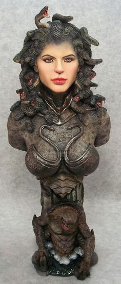 Here Is Paint Up Of A Medusa Bust From The New Clash Of The Titans Film This Is The Human Version
