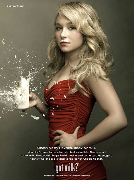Heroes Actress Hayden Panettiere Stars In Got Milk Campaign