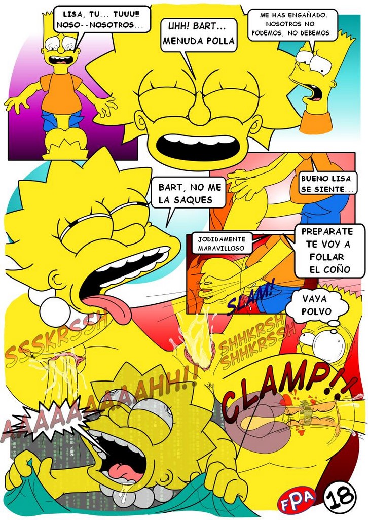 Historieta De Lisa Simpson Totalmente Desnuda Comic Porno 9