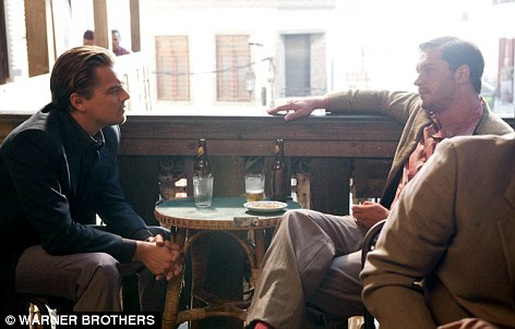 Hollywood Heart Throbs Leonardo Dicaprio And Tom Hardy In A Scene From Inception