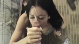 Home Blowjob With Huge Smiling Facial 1
