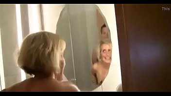 Hot Blonde Stepmom Fucks Young Son In The Shower