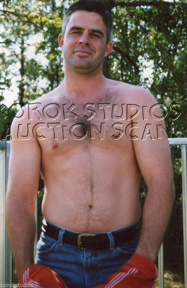 Hot Sexy Hairy Muscle Hunk Eric Beefcake Semi Nude Male Photo