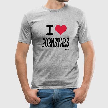 I Love Pornstars Shirts Courtes Tee Shirt Pres Du Corps Homme