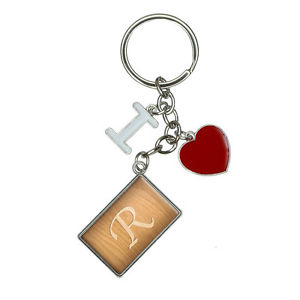 Image Is Loading Letter Wooden Engraving I Heart Love Keychain