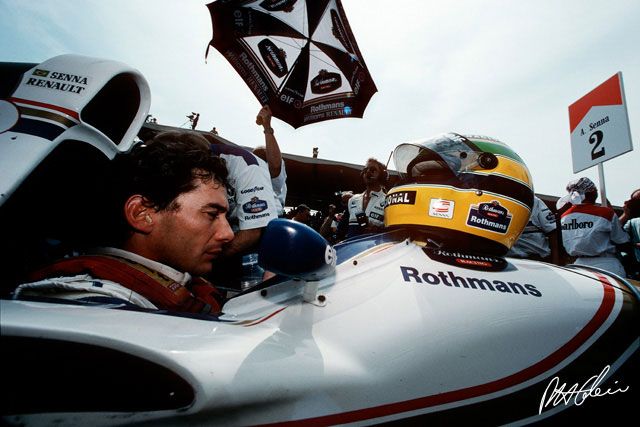 Imola Starting His Final Race Rip Senna Ayrton