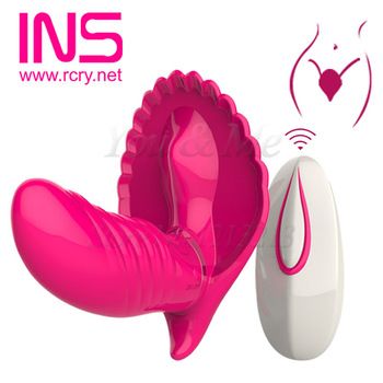 Ins Vibrating Panties Wireless Remote Control Usb Charging Strap On Butterfly Dildo Vibrator Spot Clitoris