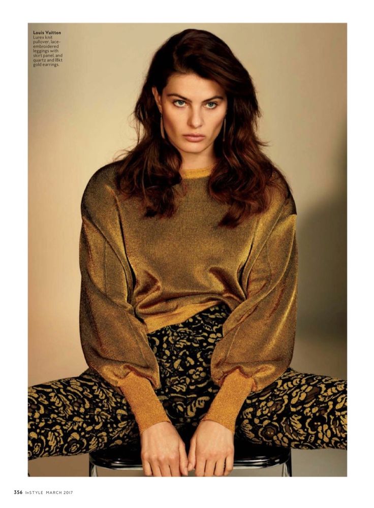 Isabeli Fontana Models Moody Florals For Instyle Editorial