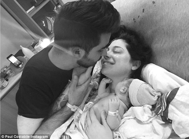 Its A Girl Christina Perri And Husband Paul Coastabile Welcomed Their Daughter Carmella Stanley
