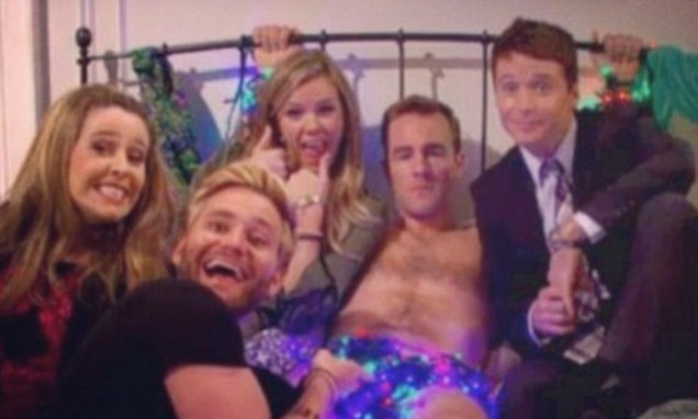 James Van Der Beek Pictured Tied To A Bed Wearing Only His Boxers Daily Mail Online
