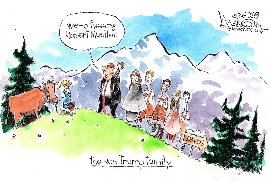 January The Family Von Trump Fleeing Justice In The Swiss Alps