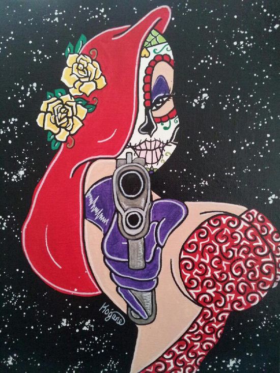 Jessica Sugar Skull Canvas Print Sugar Skull Artsugar Skullsdisney Drawings Bad