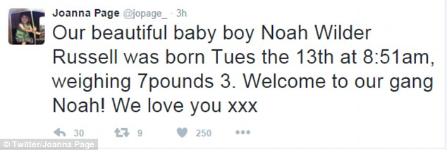 Joanna Page And Husband James Thornton Welcome Third Child Noah
