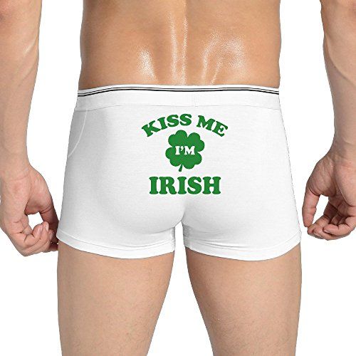 Kiss Me Im Irish Youth Comfort White Underwear Xlarge Boxer Brief Check Out
