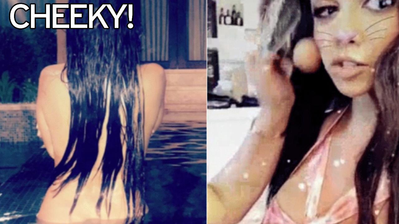 Kourtney Kardashian Porn Lookalike Kourtney Kardashian Posts Naked Picture After Going Skinny Dipping Jpg