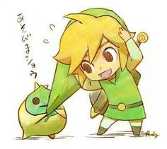 Link And Makar From Legend Of Zelda Windwaker