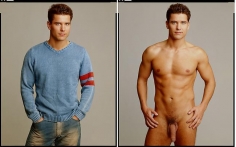 Lukas Ridgeston Clothed Nude Photograph Diptych Inches Edition