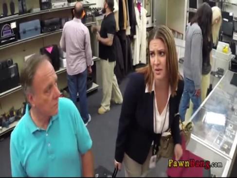Married Bitch Comes Back To Office At Pawnshop Min