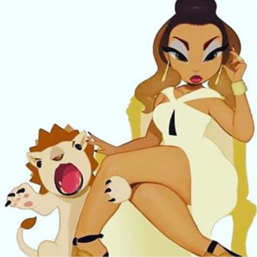 Mia Isabella Photo Taunting Rapper Tyga And Exposing Him Dissing Kylie Drawing Of Mia And A Lion Cub